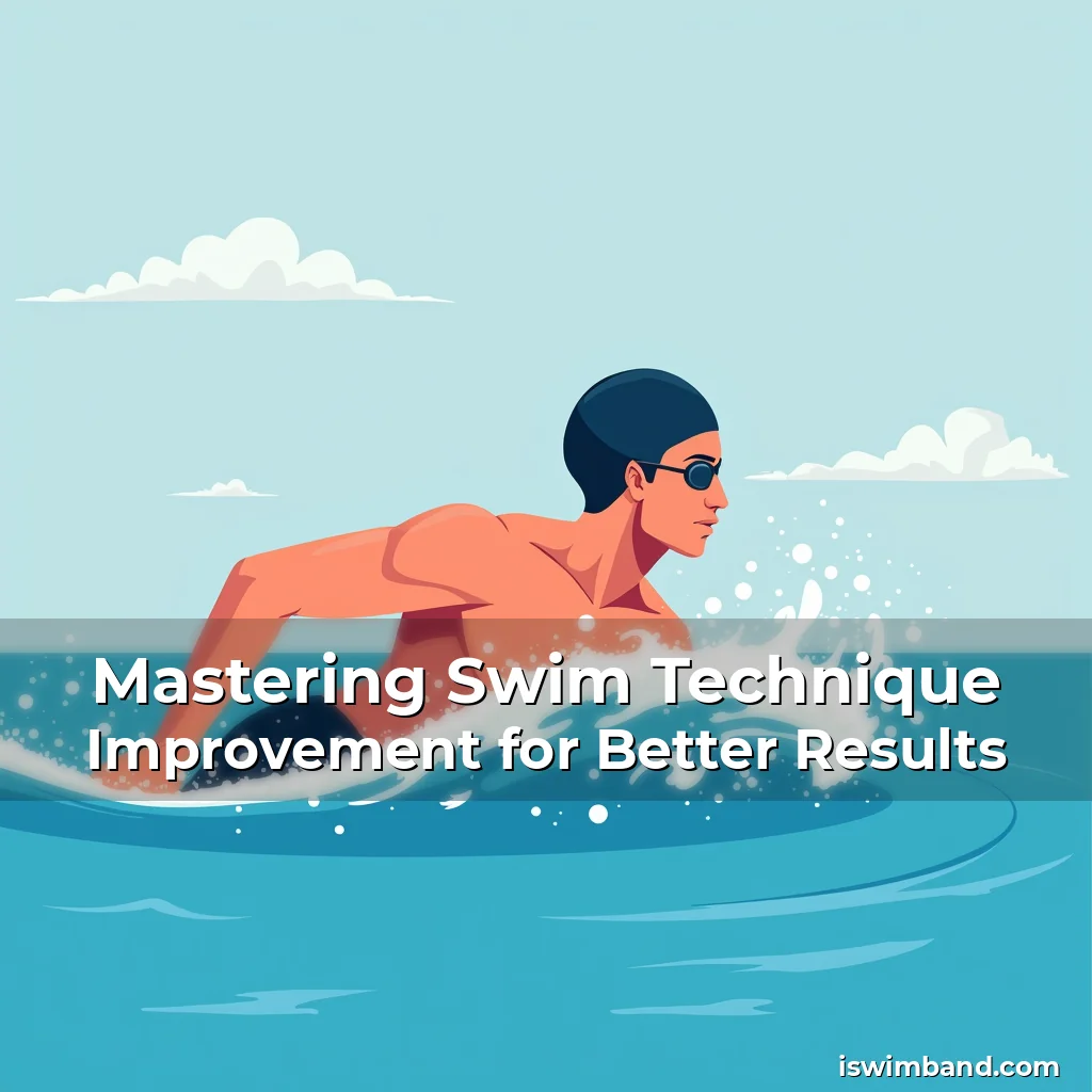 Artistic representation for Mastering Swim Technique Improvement for Better Results